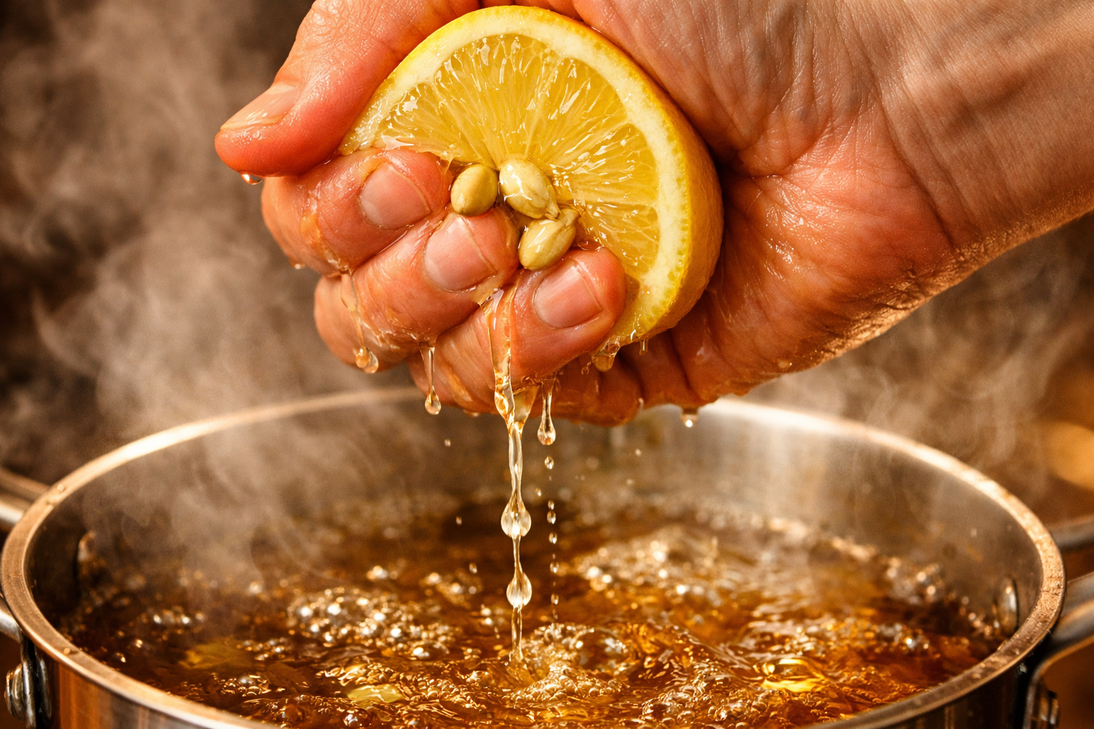 Şerbete limon suyu eklenmesi